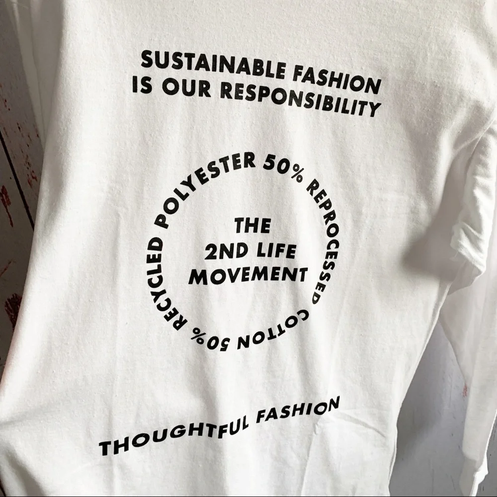 TOPSHOP 2nd Life Movement Skater Long Sleeve Tee - Picture 2 of 5